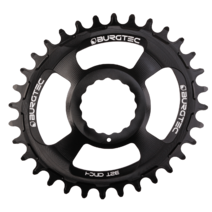Burgtec Thick-Thin Oval Chainring Race Face Cinch Direct Mount 30T Black