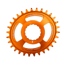 Burgtec Thick-Thin Oval Chainring Race Face Cinch Direct Mount 30T Iron Bro Orange