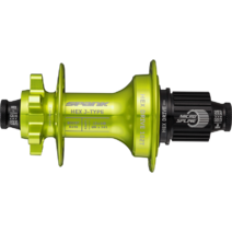 Spank Hex Drive 102T J-Bend Boost Rear Hub R148 32H Green (without freehub body)