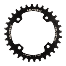 Burgtec 94mm BCD E-Bike Steel Thick Thin Chainring - 32T - Burgtec Black (Includes 8mm x 0.75mm x 8mm Long bolts)