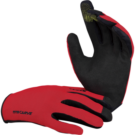 iXS Carve Gloves Fluo Red Youth Large