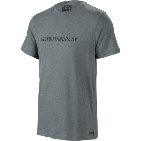 iXS Get Out And Play Tee Graphite Large