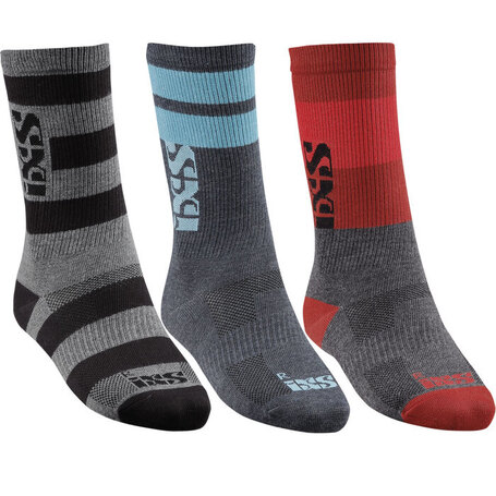 iXS Triplet Socks (3-pack) Multicolor Medium